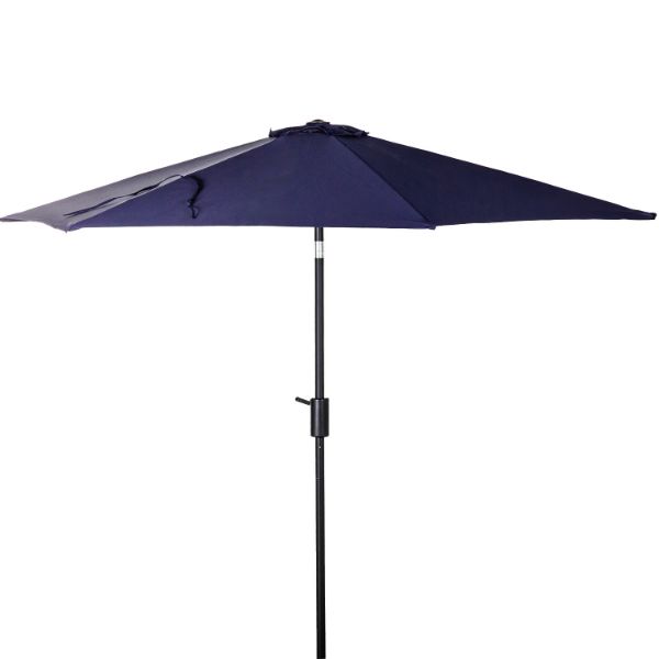 9' Push Tilt Umbrella Navy 