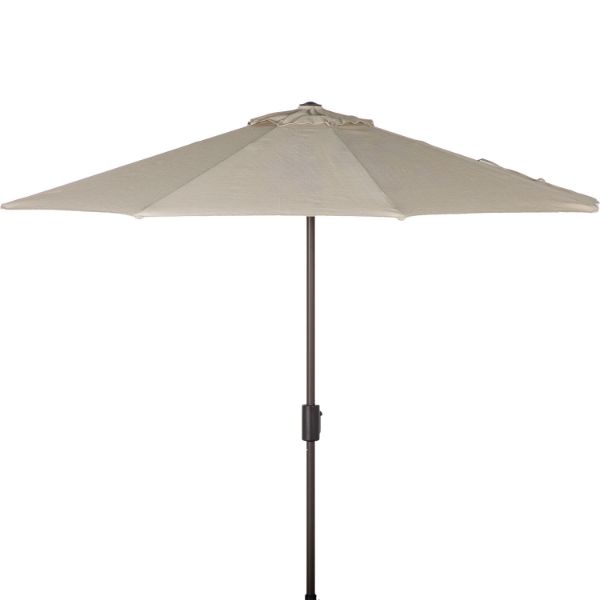 9' Auto Tilt Umbrella Brown 