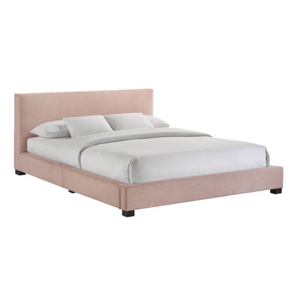  Full Upholstered Bed, Pink 