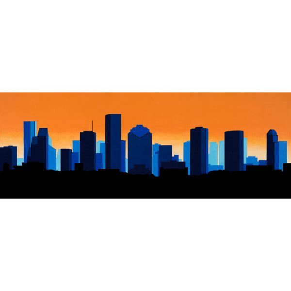 Houston Skyline In Full Color 