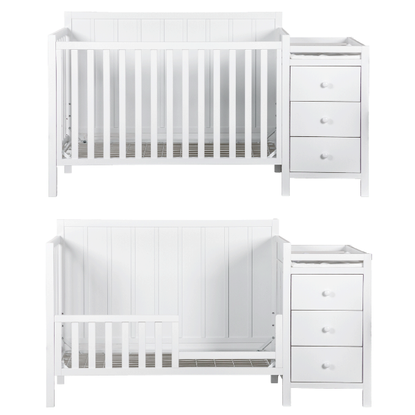  Essex Crib And Changer, White 