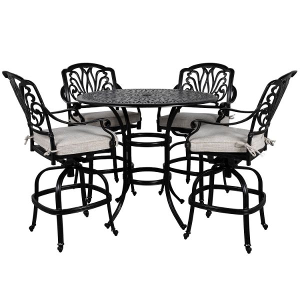 Geneva 5 Piece Counter Height Dining Set 