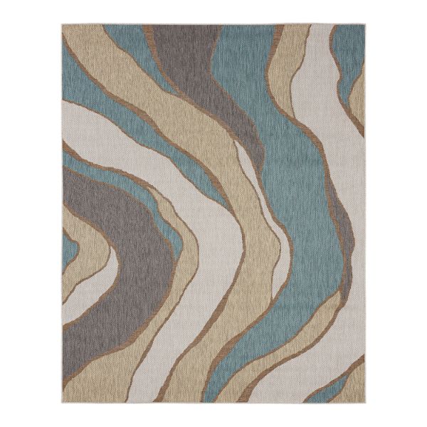Candler Wave In/Outddoor 5x7 Area Rug 