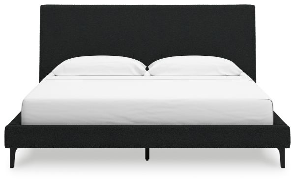 Cadmori King Upholstered Bed with Roll Slats 