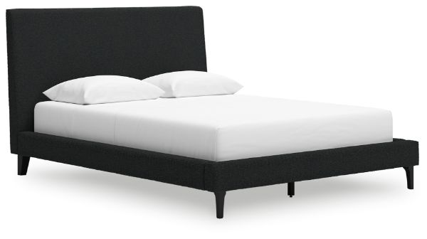 Cadmori Queen Upholstered Bed with Roll Slats 