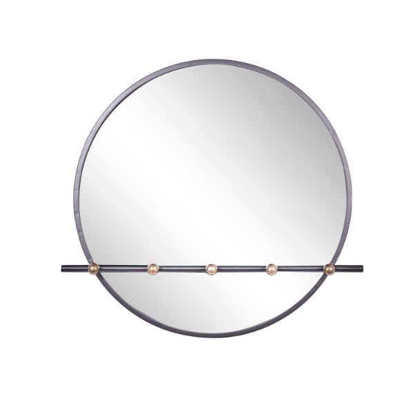 Metal Wall Mirror With Hook 