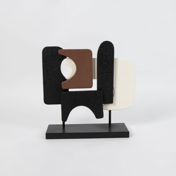 Black White Brown Metal Decor 