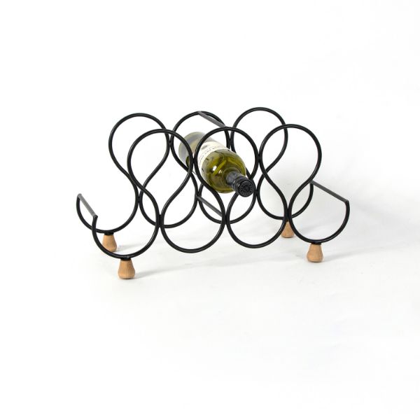 Metal Wine Rack On Small Feet 