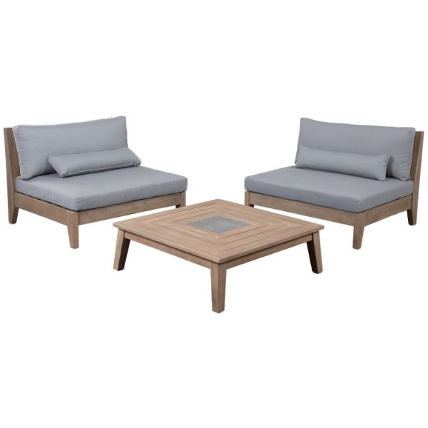 Kailua 3 Piece Lounge Chair Set 