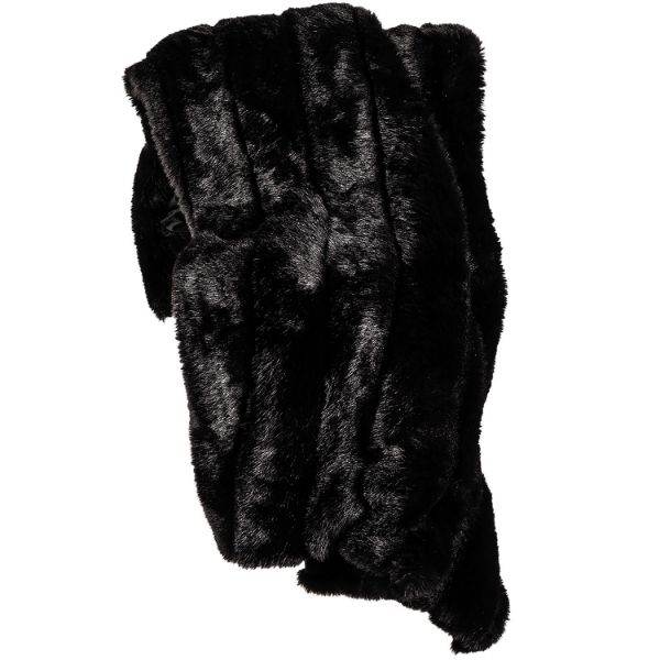 Black Fox Fur 50x60 Throw 