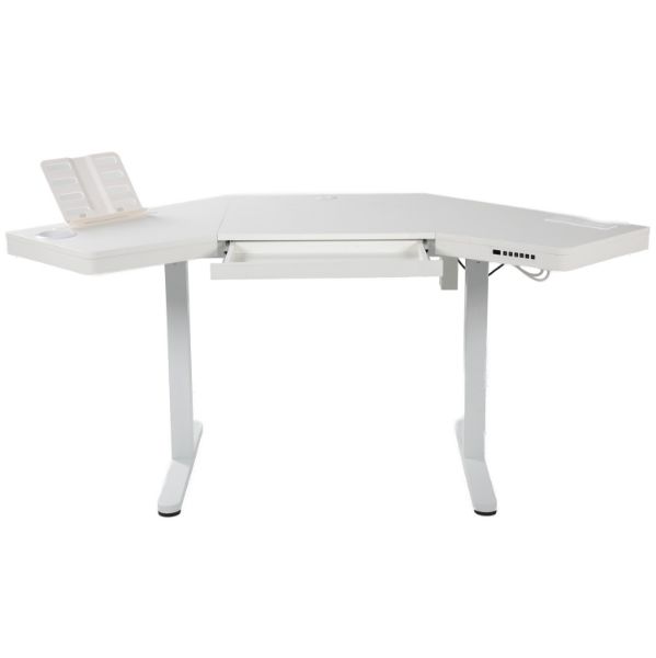 Falcon Sit/Stand Corner Desk with Adjustable Base 