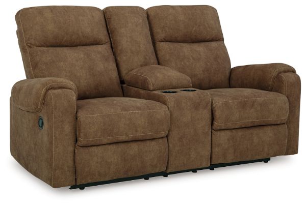 Edenwold Reclining Loveseat with Console, Brindle 