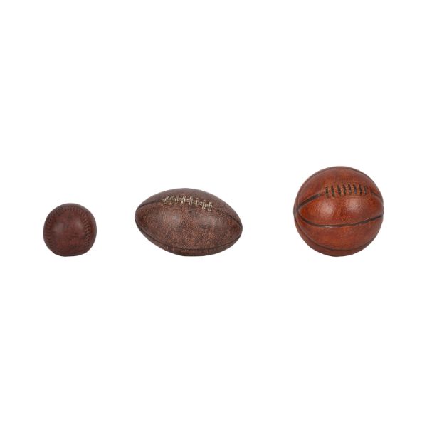 Set of Three Sports Ball Objects 