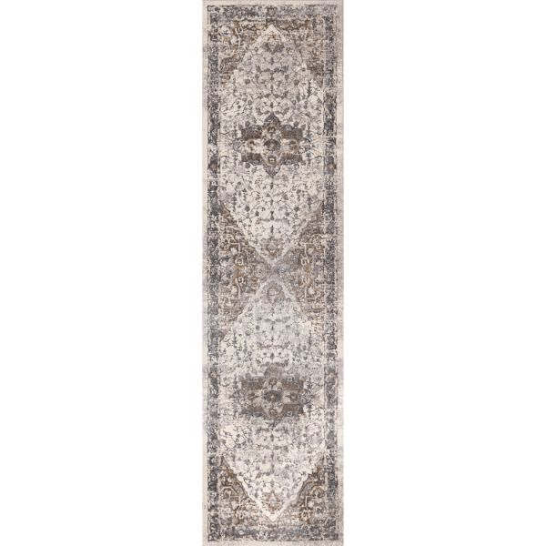 Emory Tribal Traditional Gray Cream2X8 Runner 