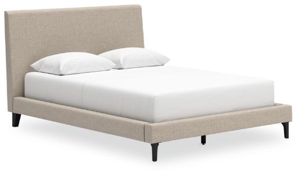 Cielden Queen Upholstered Bed with Roll Slats 