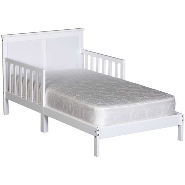  Delta Children Collins Wood Toddler Bed, Greenguard Gold Certified, Bianca White 