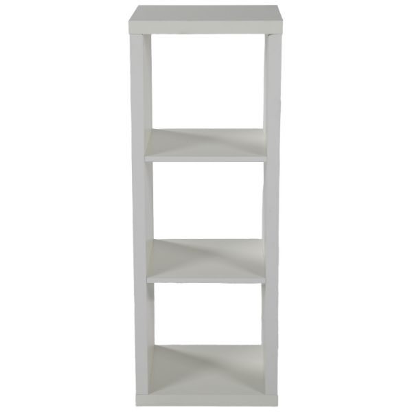  Flawn Three Cube Open Bookcase, White 