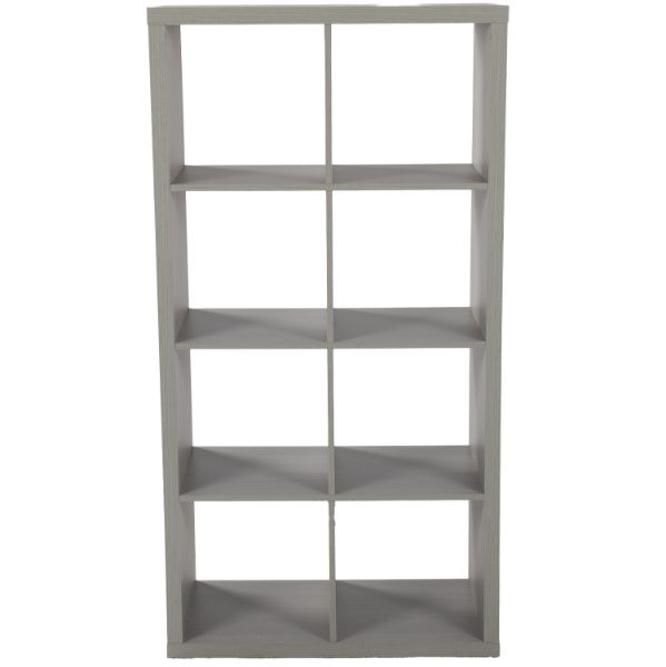  Flawn Eight Cube Open Bookcase, Gray 