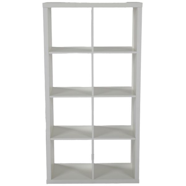  Flawn Eight Cube Open Bookcase, White 