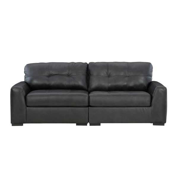Brindley Leather Loveseat 