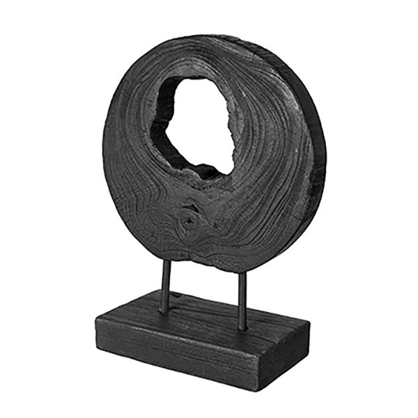 Teak Decor In Black Finish 
