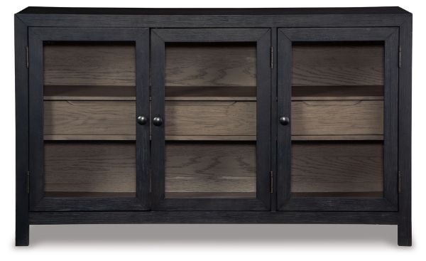 Lenston Accent Cabinet, Black/Gray