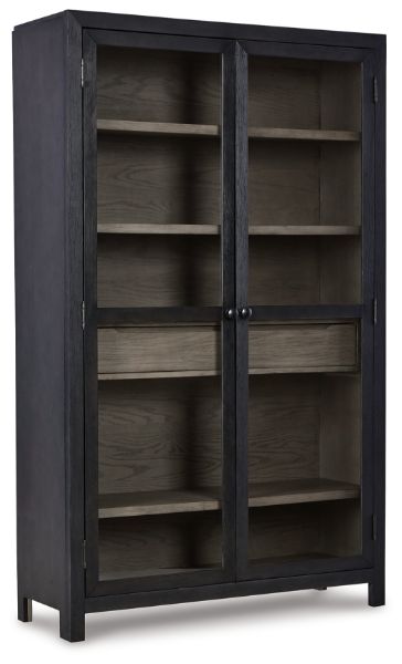  Lenston Accent Cabinet, Black/Gray 