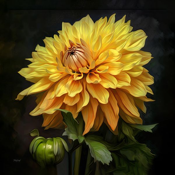 Yellow Dahlia 