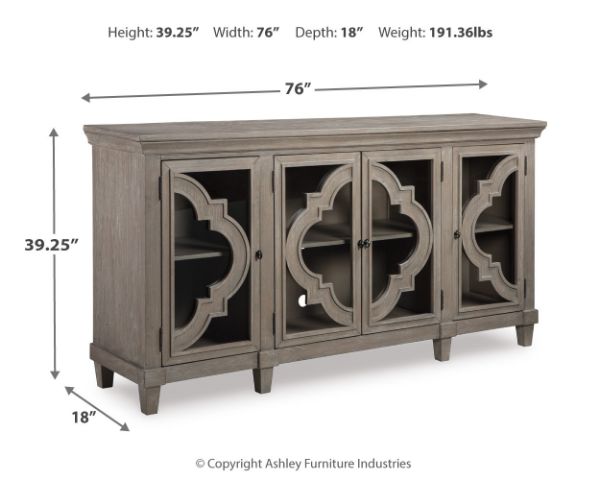  Fossil Ridge Accent Cabinet, Gray 