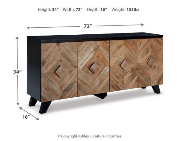  Robin Ridge Accent Cabinet, Two-tone Brown 