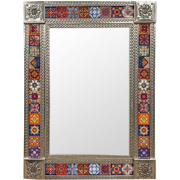 Tin And Tile Rect Mirror Large 