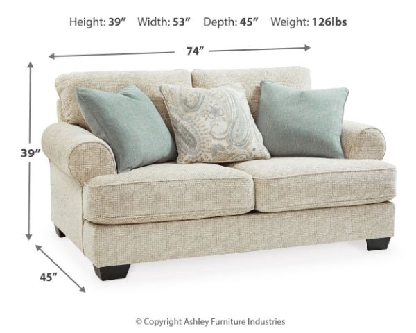 Monaghan Loveseat, Sandstone 