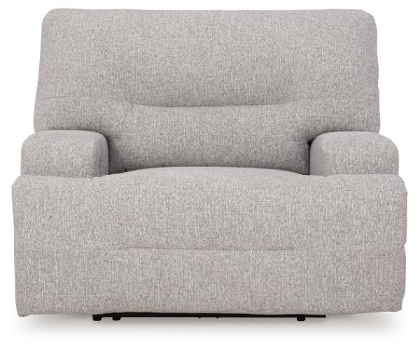  Acklen Place Oversized Power Recliner, Pewter 
