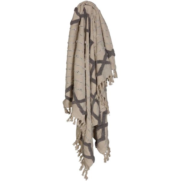50X60 Gray Diamond Throw 