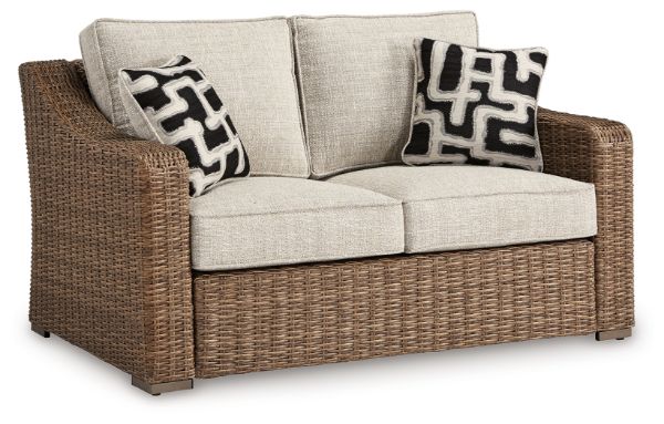  Beachcroft Outdoor Loveseat , Beige 