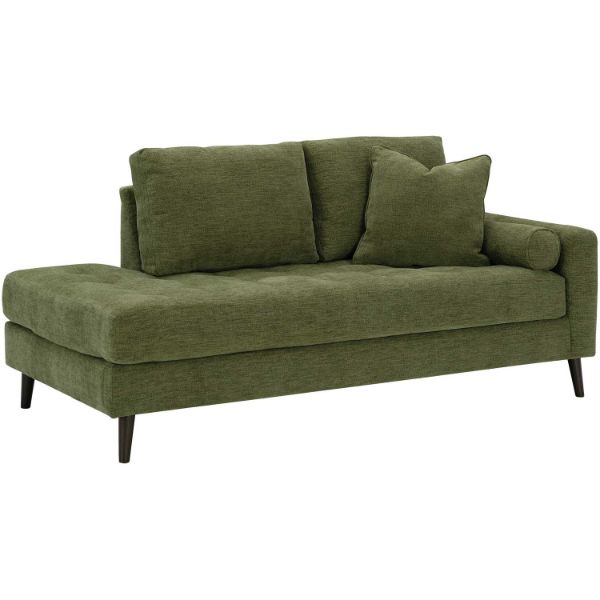 Bixler Tufted Olive Chaise 