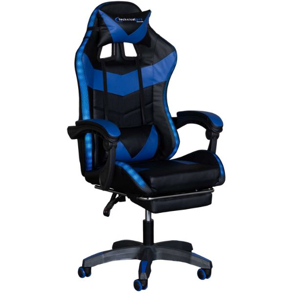 Rechargeable LED Gaming Chair with Speaker Blue 