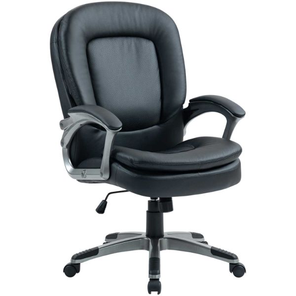 Executive Mid Back Blk Bonded 