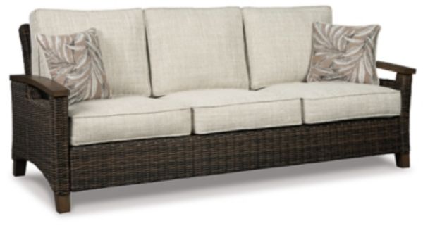  Paradise Trail Outdoor Sofa, Medium Brown 