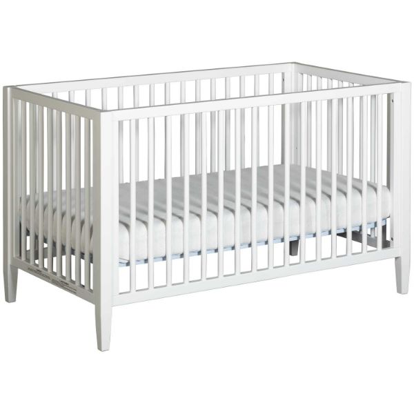 Cerea Crib with Toddler Rail in White 