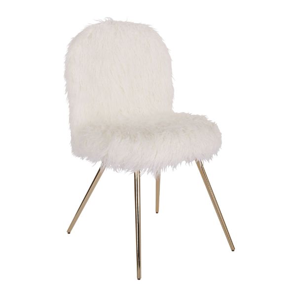  Julia Chair, White/Gold 
