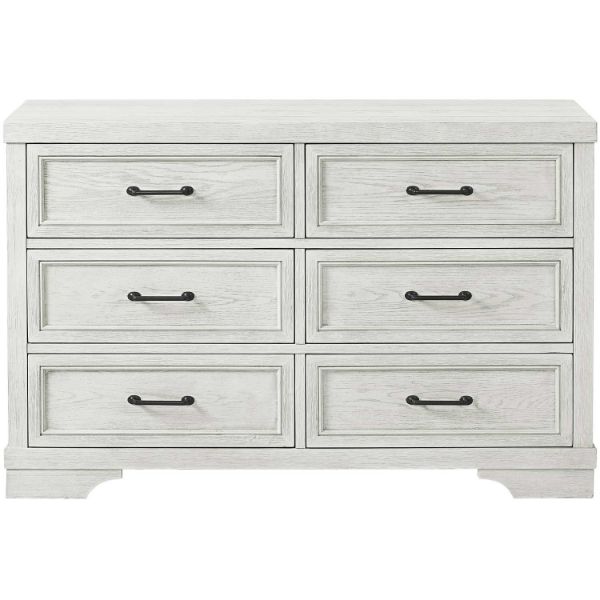 Foundry White 6 Drawer Dresser 