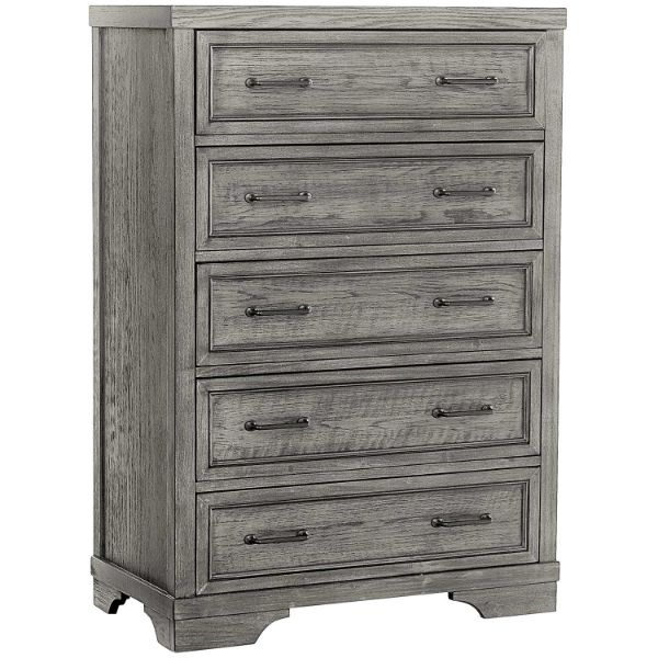 Foundry Gray 5 Drawer Chest 