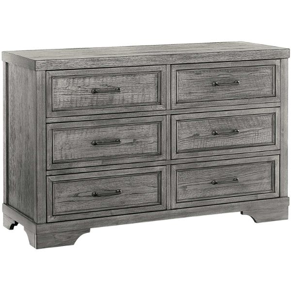 Foundry Gray 6 Drawer Dresser 
