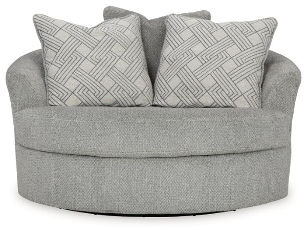  Casselbury Oversized Swivel Accent Chair, Cement 