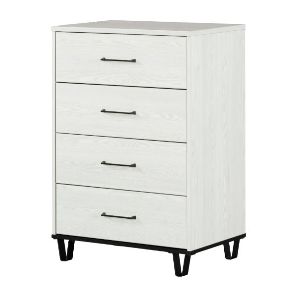  Arlen - 4-Drawer Chest, White Pine 