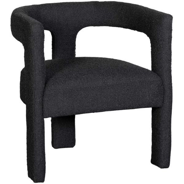 Lux Black Accent Chair 