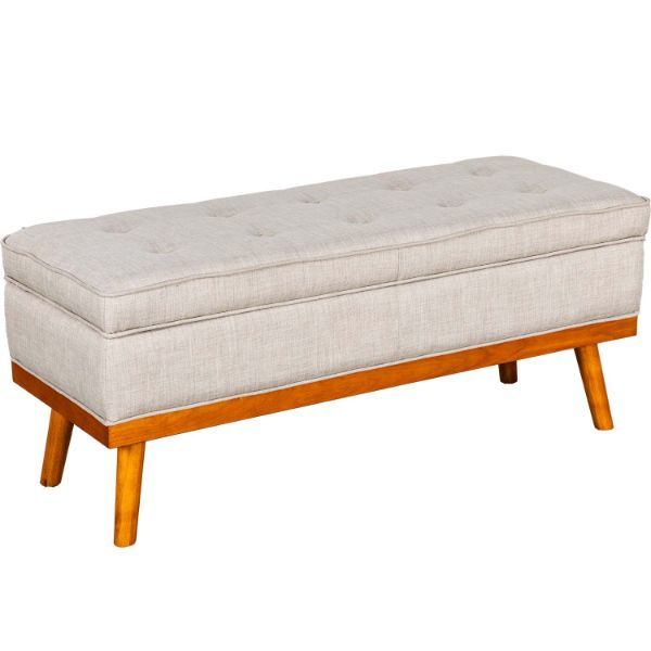  Katheryn Storage Bench, Fog 