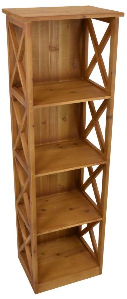 4 Tiered Wood Plant Stand 