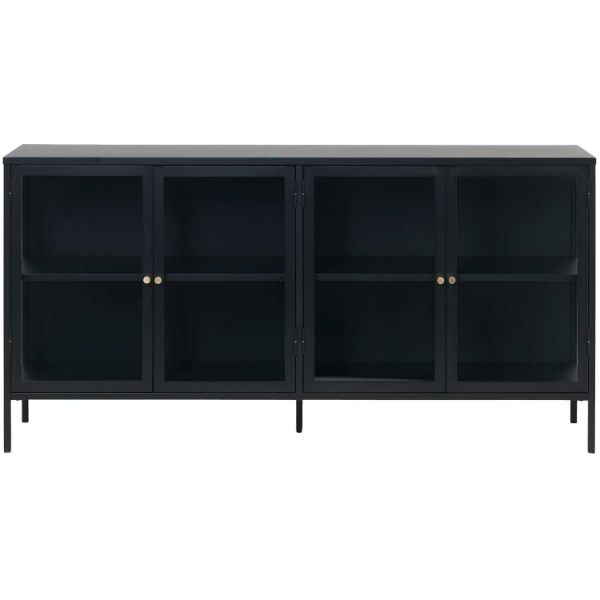 Wales Four Door Black Cabinet 